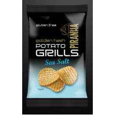 Piranha Potato Grills Sea Salt Chips 75g